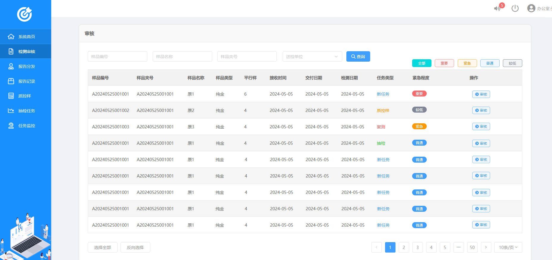 高效精準的實驗室管理 LIMS實驗室信息管理系統高保真原型解析